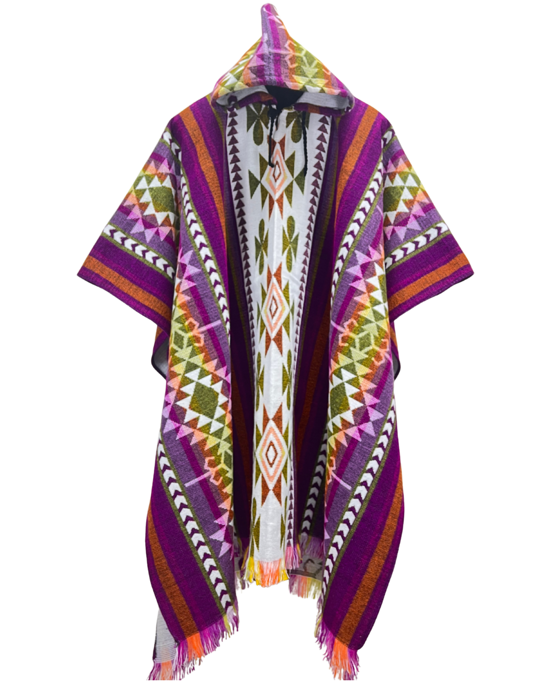 PONCHO ALPACA PURPURA ESPECIAL