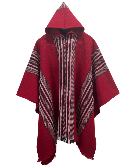 PONCHO HUASO ROJO