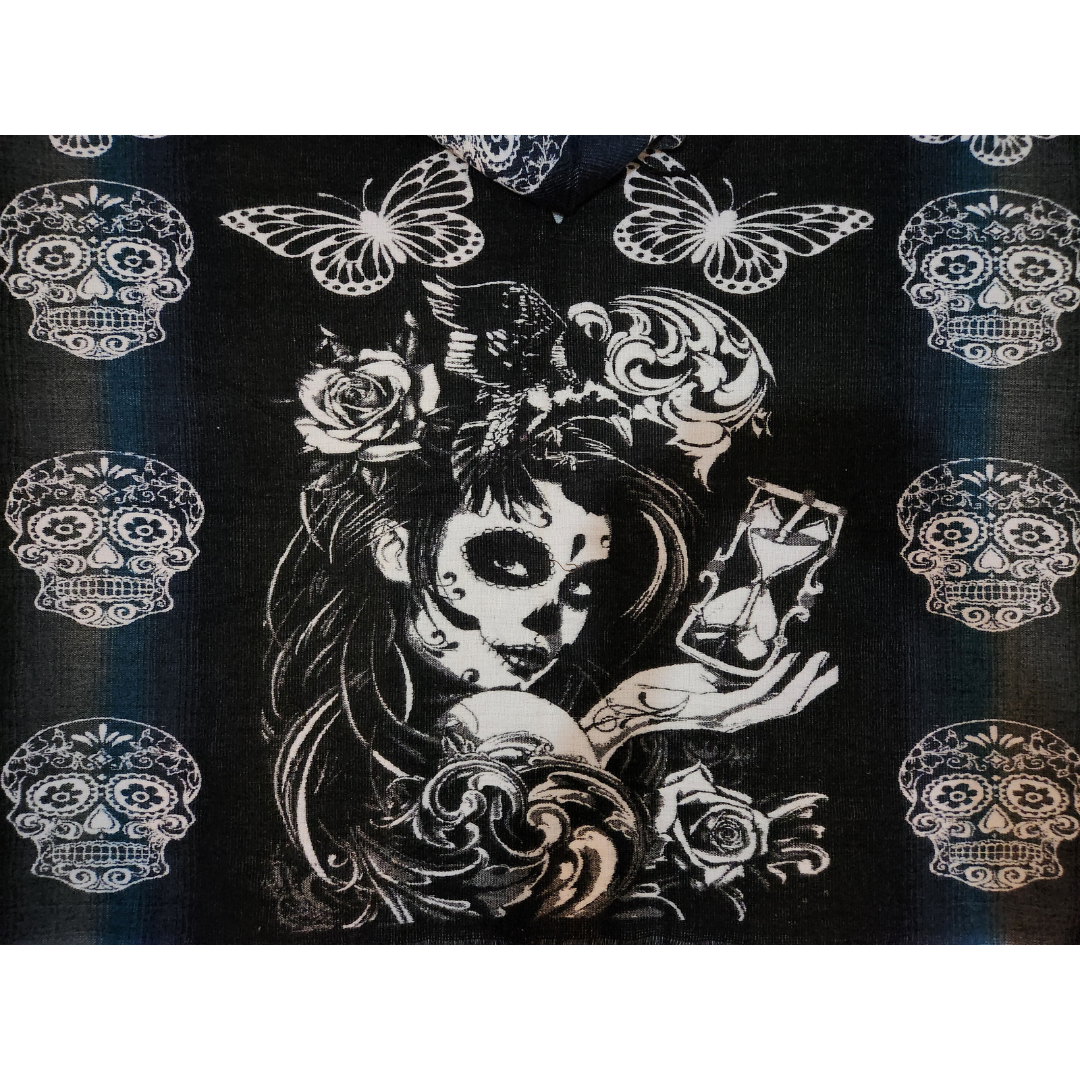 PONCHO ALPACA CATRINA AZUL