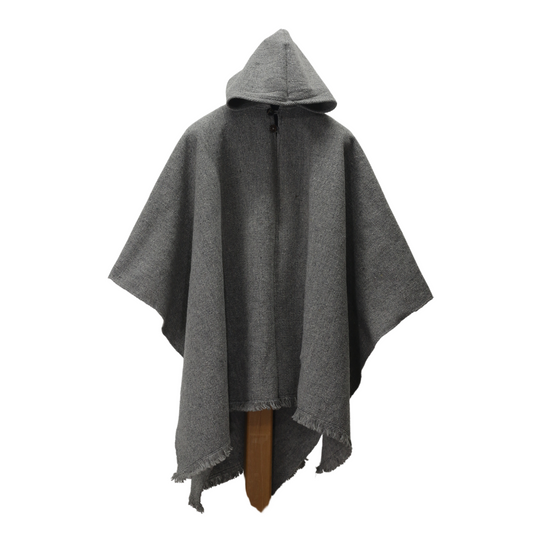 PONCHO LANA GRIS