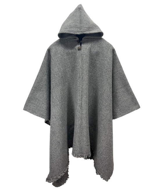 PONCHO LANA GRIS